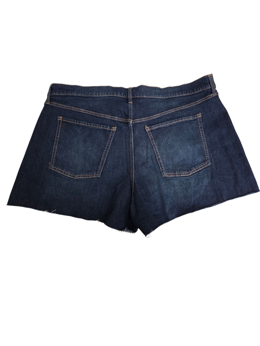 NWOT Old Navy Sky-High A-Line Cutoff Shorts Dark Wash Button Fly Size 24 PlusN - Picture 4 of 4